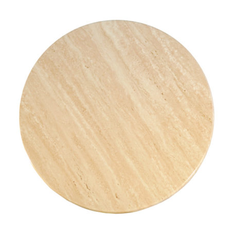 Round Isotop Table Top - Travertine