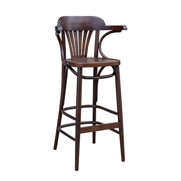 No. 165 Bar Stool in Walnut