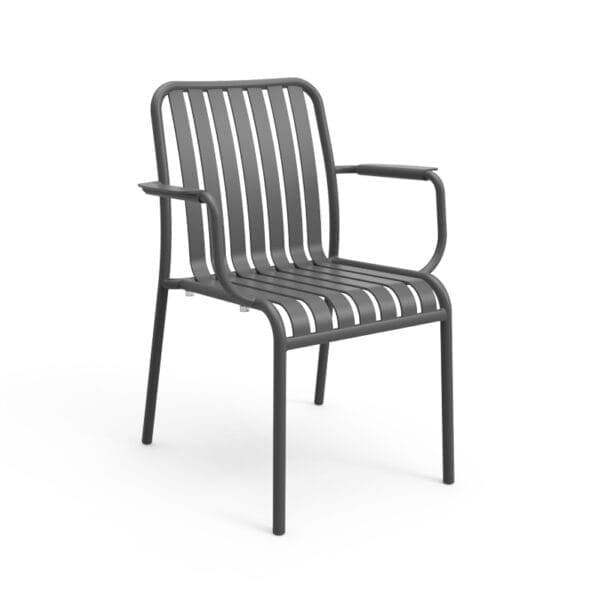 Brighton Arm Chair by Zaneti in Anthracite