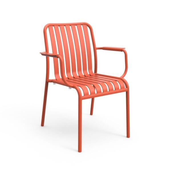 Brighton Arm Chair by Zaneti in Chilli Orange