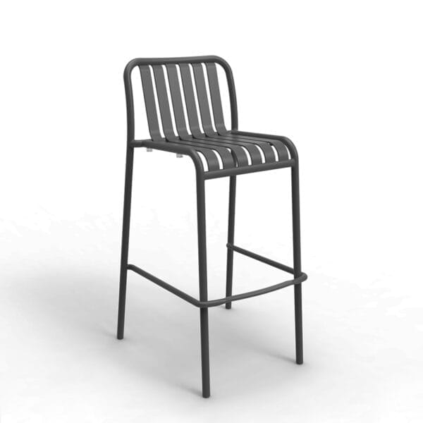 Brighton Bar Stool by Zaneti in Anthracite