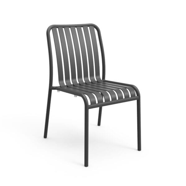 Brighton Side Chair by Zaneti in Anthracite