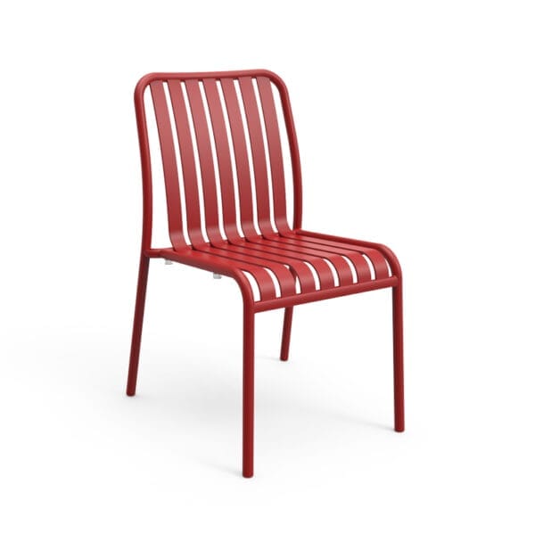 Brighton Side Chair by Zaneti in Matte Red