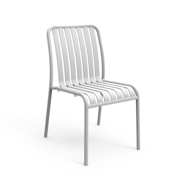 Brighton Side Chair by Zaneti in Matte White