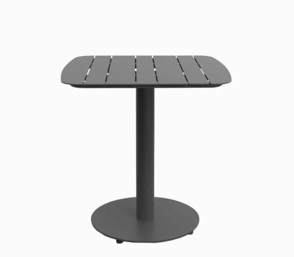 Agora Slatted Square Table in Anthracite