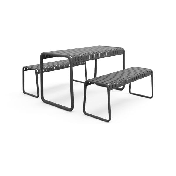 Brighton Bench Set in Anthracite