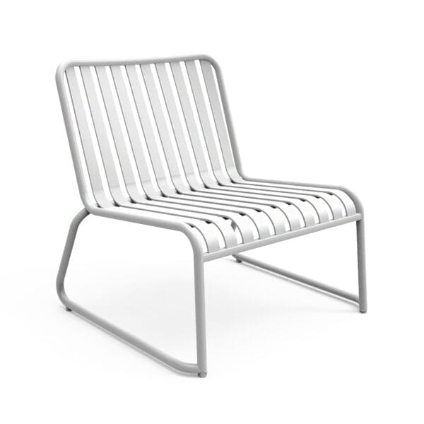 Brighton Single Lounger in Matte White