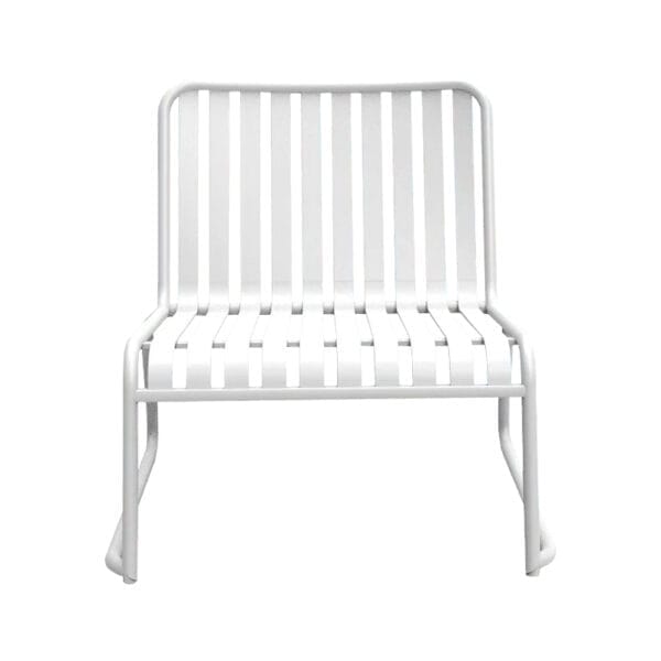 Brighton Single Lounger in Matte White