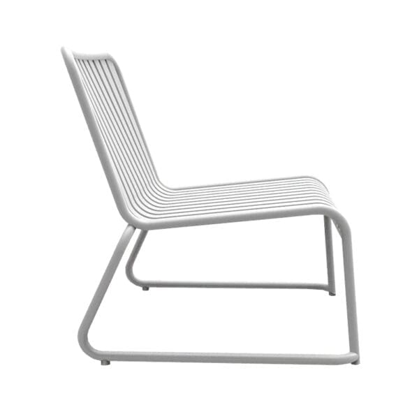 Brighton Single Lounger in Matte White