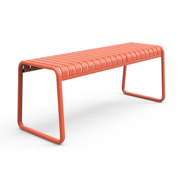 Brighton Bench Seat in Chilli Orange