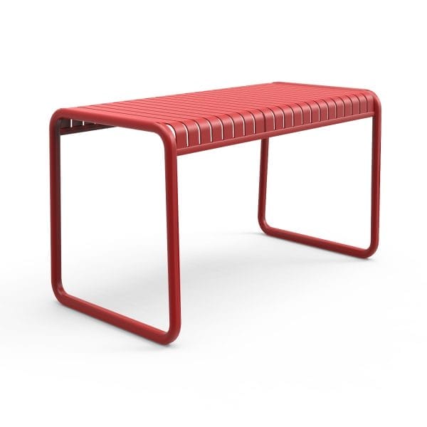 Brighton Table in Matte Red