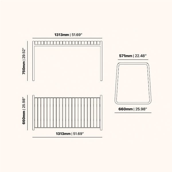 Brighton Table Dimensions